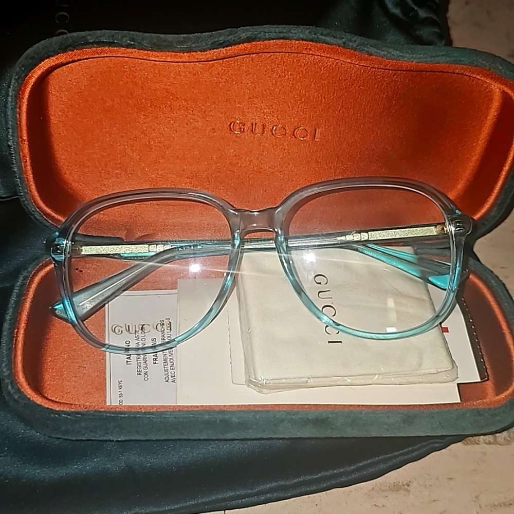 Gucci Blue Optical Frame Glasses
